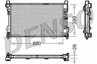 DENSO drm17080 -  Радиатор, охлаждение двигателя