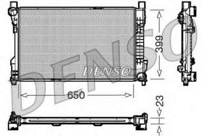 DENSO drm17081 -  Радиатор, охлаждение двигателя