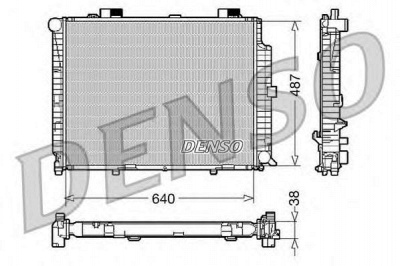 DENSO drm17087 -  Радиатор, охлаждение двигателя