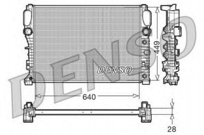 DENSO drm17091 -  Радиатор, охлаждение двигателя