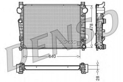 DENSO drm17092 -  Радиатор, охлаждение двигателя