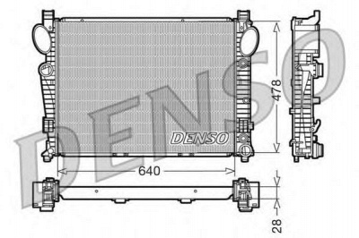 DENSO drm17093 -  Радиатор, охлаждение двигателя