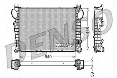 DENSO drm17095 -  Радиатор, охлаждение двигателя