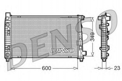 DENSO drm17102 -  Радиатор, охлаждение двигателя