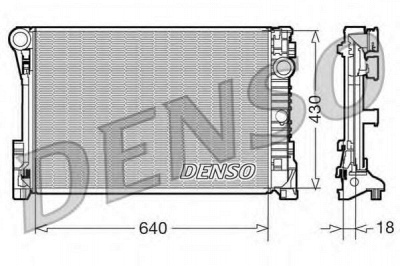 DENSO drm17111 -  Радиатор, охлаждение двигателя