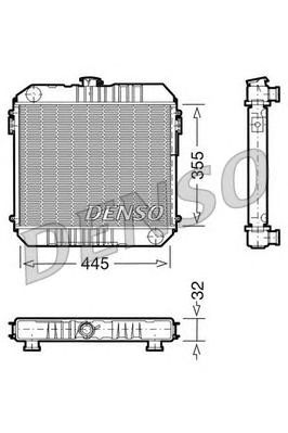 DENSO drm20001 -  Радиатор, охлаждение двигателя
