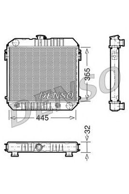 DENSO drm20002 -  Радиатор, охлаждение двигателя