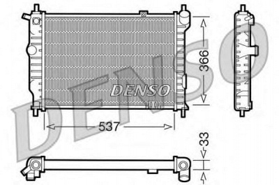 DENSO drm20010 -  Радиатор, охлаждение двигателя