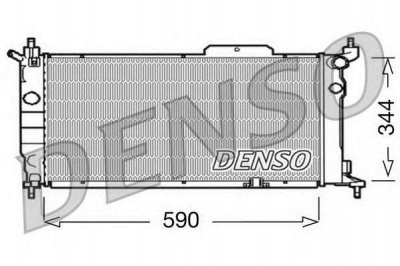 DENSO drm20013 -  Радиатор, охлаждение двигателя