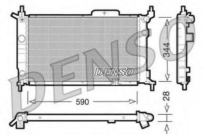 DENSO drm20015 -  Радиатор, охлаждение двигателя
