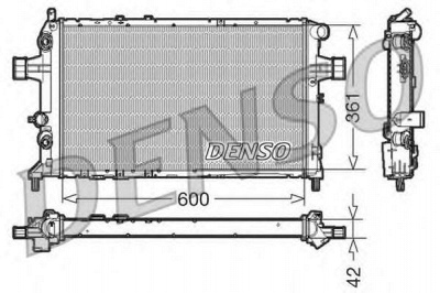 DENSO drm20016 -  Радиатор, охлаждение двигателя