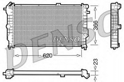 DENSO drm20020 -  Радиатор, охлаждение двигателя
