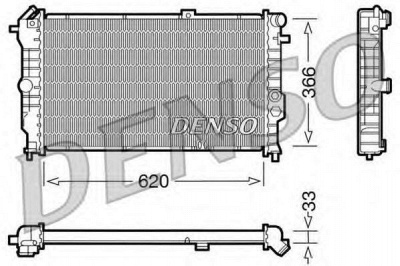 DENSO drm20021 -  Радиатор, охлаждение двигателя