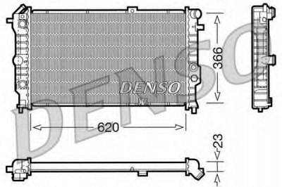 DENSO drm20022 -  Радиатор, охлаждение двигателя