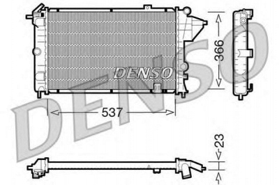 DENSO drm20023 -  Радиатор, охлаждение двигателя