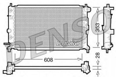 DENSO drm20026 -  Радиатор, охлаждение двигателя
