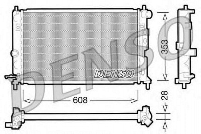 DENSO drm20027 -  Радиатор, охлаждение двигателя