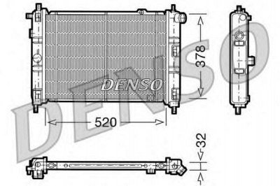 DENSO drm20030 -  Радиатор, охлаждение двигателя
