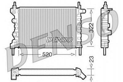 DENSO drm20031 -  Радиатор, охлаждение двигателя