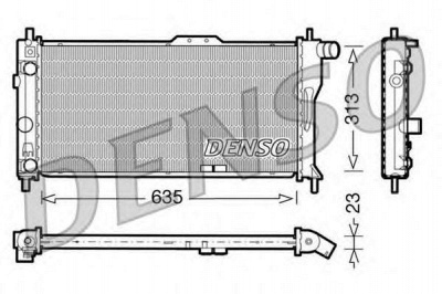 DENSO drm20034 -  Радиатор, охлаждение двигателя