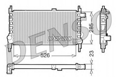 DENSO drm20035 -  Радиатор, охлаждение двигателя