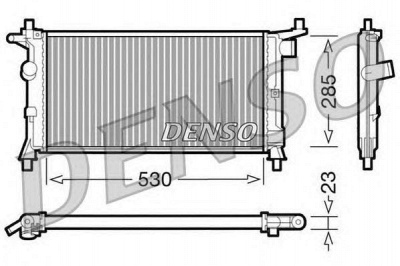 DENSO drm20037 -  Радиатор, охлаждение двигателя