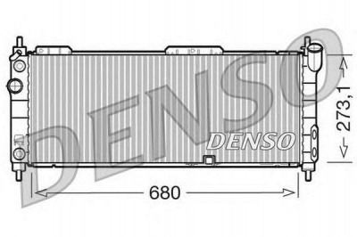 DENSO drm20043 -  Радиатор, охлаждение двигателя