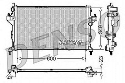 DENSO drm20045 -  Радиатор, охлаждение двигателя