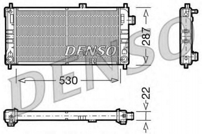 DENSO drm20062 -  Радиатор, охлаждение двигателя
