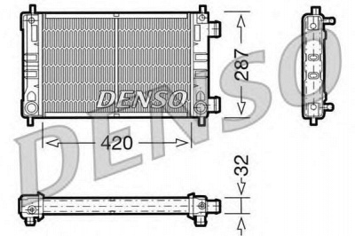 DENSO drm20063 -  Радиатор, охлаждение двигателя