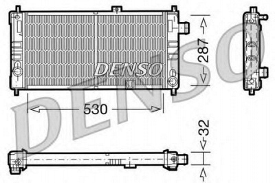 DENSO drm20064 -  Радиатор, охлаждение двигателя