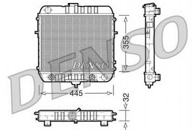DENSO drm20073 -  Радиатор, охлаждение двигателя