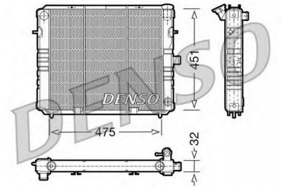 DENSO drm20074 -  Радиатор, охлаждение двигателя