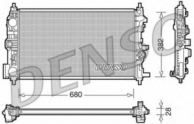 DENSO drm20078 -  Радиатор, охлаждение двигателя