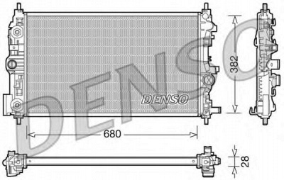 DENSO drm20079 -  Радиатор, охлаждение двигателя