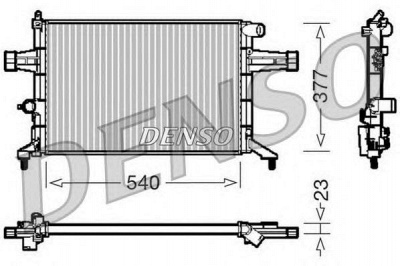 DENSO drm20082 -  Радиатор, охлаждение двигателя