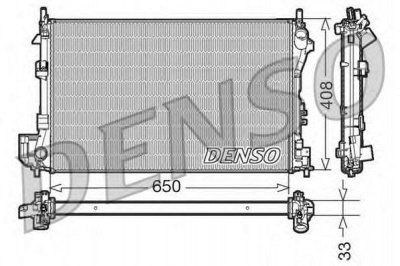 DENSO drm20087 -  Радиатор, охлаждение двигателя