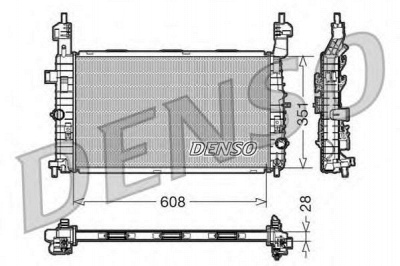DENSO drm20091 -  Радиатор, охлаждение двигателя