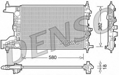 DENSO drm20094 -  Радиатор, охлаждение двигателя