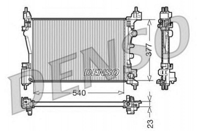 DENSO drm20095 -  Радиатор, охлаждение двигателя