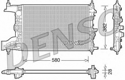 DENSO drm20096 -  Радиатор, охлаждение двигателя