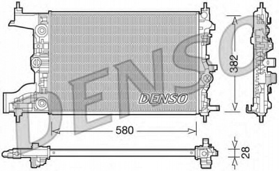 DENSO drm20097 -  Радиатор, охлаждение двигателя