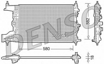 DENSO drm20099 -  Радиатор, охлаждение двигателя