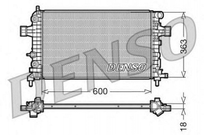 DENSO drm20101 -  Радиатор, охлаждение двигателя