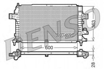 DENSO drm20102 -  Радиатор, охлаждение двигателя