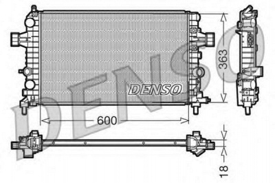 DENSO drm20103 -  Радиатор, охлаждение двигателя