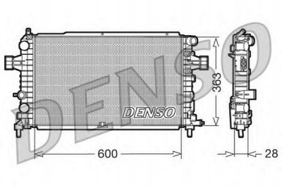 DENSO drm20105 -  Радиатор, охлаждение двигателя