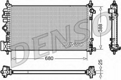 DENSO drm20107 -  Радиатор, охлаждение двигателя