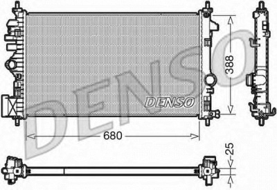 DENSO drm20109 -  Радиатор, охлаждение двигателя
