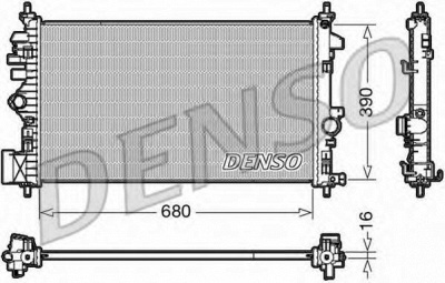 DENSO drm20110 -  Радиатор, охлаждение двигателя